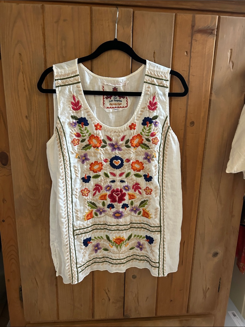 Johnny Was Linen Tank Top